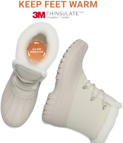 DREAM PAIRS Women's Winter Duck Snow Boots
