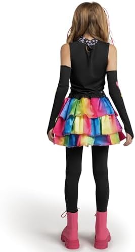 Spooktacular Creations Halloween Kids Skeleton Costume, Funky Punky Bone Skeleton Deluxe Costume, Halloween Girls Outfit