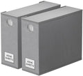 SpaceAid 2 Pack Bed Sheet Organizers and Storage, Foldable Sheet Organizer for Linen Closet, Sheets Set Folder Keeper with Window XL (Queen & King Size) Organizing Bedding Container, Gray
