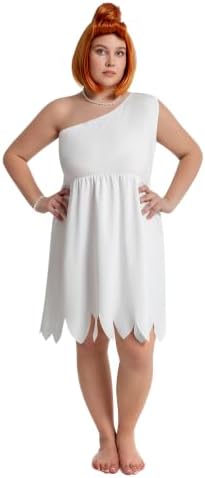 Plus Size Cavewoman & Caveman Costume Set with Wig and Accessories