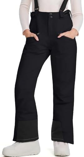 Womens Ski Pants Insulated Snow Pants Waterproof Winter Outdoor Hiking Pants Adjustable Waist Snowboard Pant