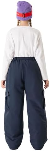 GSOU SNOW Kids Snow Pants Girls Boys Baggy Snowboard Pants Insulated