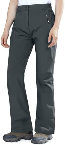 Outdoor Ventures Fleece Lined Waterproof Pants Women Ski Snow Hiking Warm