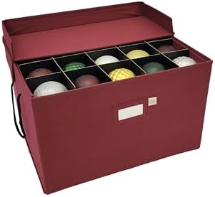 612 Vermont Christmas Ornament Storage Box, Holds 60-4 Inch Ornaments