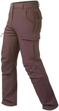 Men's Snow Pants Ski Softshell Warm Outdoor Fleece Lined Insulated Waterproof Winter Work Travel Hiking Pants
