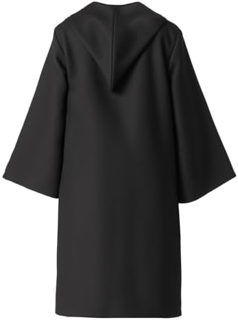 Unisex Wizard Robe, Cosplay Halloween Costume Set with Wand, Glasses, Scarf and Tie