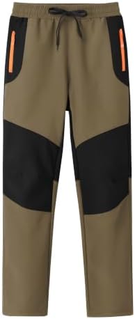 MoFiz Boys Snow Ski Pants Fleece Waterproof Winter Outdoor Hiking Pants