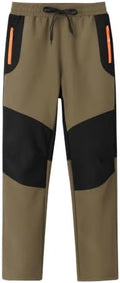 MoFiz Boys Snow Ski Pants Fleece Waterproof Winter Outdoor Hiking Pants