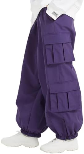 Mens Baggy Cargo Ski Pants Super Baggy Snowboard Snow Pant Women Insulated Loose Pant Sports Waterproof