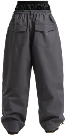 GSOU SNOW Mens Womens Baggy Snowboard Pants Loose Fit Ski Snow Pants