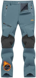 TACVASEN Men's Winter Snow Ski Pants Fleece Lined Waterproof Hiking Work