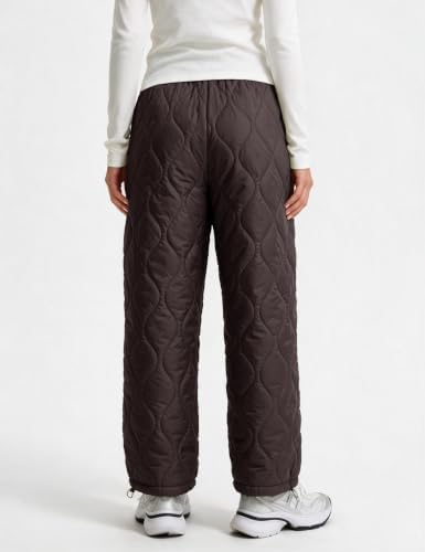 Flygo Womens Winter Pants Warm Quilted Puffy Lightweight Snow Pants