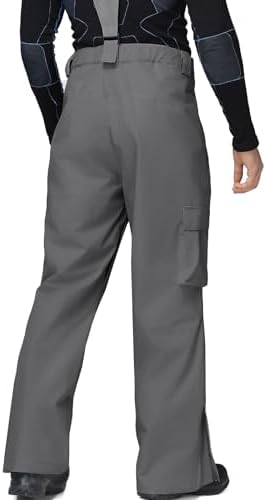 Men's Ski Snow Pants Insulated Waterproof Snowboard Cargo Pants Bibs Regular Fit