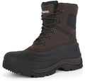 Men's Snow Boots, Waterproof Leather Winter Boots for Men
