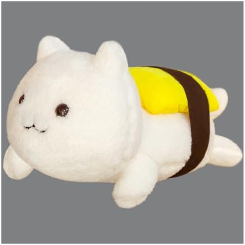 ELAINREN 3 pcs Salmon Sushi Cat Plush Pillow/11.8''