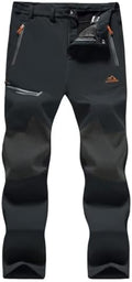MAGCOMSEN Men's Snow Ski Winter Pants Waterproof Hiking Fleece Lined Pants