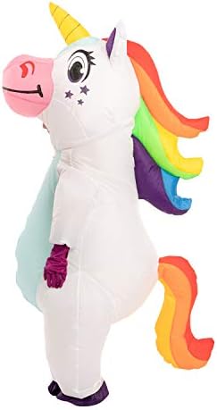 Spooktacular Creations Halloween Kids Inflatable Costume, Full Body Unicorn Blow Up Costume, Unicorn Costumes for Parties