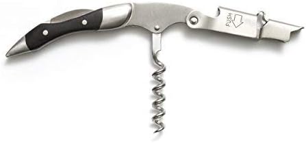 Prestige Waiters Corkscrew By Coutale Sommelier - Blackwood - Handmade and Sustainable Pinewood Crate - French Patented Spring-Loaded Double Lever Wine Bottle Opener for Bartenders and Gifts