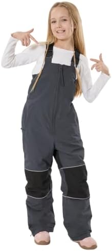 GSOU SNOW Kids Snow Bibs Girls Boys Snow Pants Ski Bibs Overalls(3-16Years)