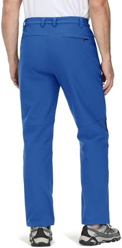TACVASEN Men's Winter Snow Ski Pants Fleece Lined Waterproof Hiking Work