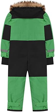 YRAETENM Snow Suit for Kids Boys Girls One Piece Snowsuit Girls and Boys Waterproof Insulated Winter Jumpsuit Coveralls
