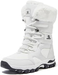 HOBIBEAR Women's Mid-Calf Faux Fur Snow Boots, Water-Resistant Winter Boots