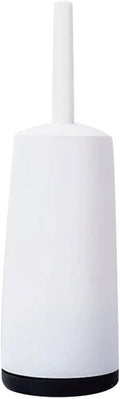 Toilet Brush and Holder, Toilet Bowl Brush with Handle, Hidden Toilet Brush, Scrubbing Bristles for Bathroom or Bathroom Cleaning (Color : White) (White)