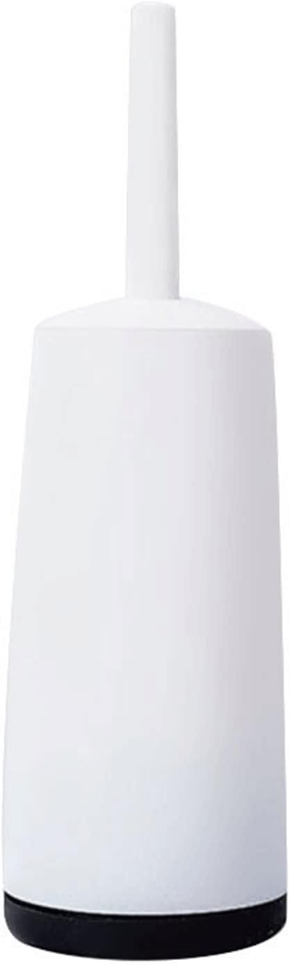 Toilet Brush and Holder, Toilet Bowl Brush with Handle, Hidden Toilet Brush, Scrubbing Bristles for Bathroom or Bathroom Cleaning (Color : White) (White)