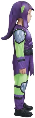 Toddler Boys Gobby Costume | Kids Spidey and His Amazing Friends Green Goblin Jumpsuit, Headpiece