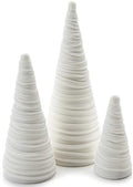 Your Heart's Content Light Ivory Velvet Trees Set of 3 (Light Ivory)