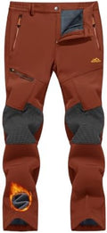 TACVASEN Men's Winter Snow Ski Pants Fleece Lined Waterproof Hiking Work