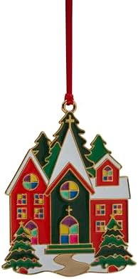 Wallace Wonders of Christmas Cardinal Ornament 2023-14th Edition Gold-Plated Enamel Holiday Collectible with Gift Box and Velvet Pouch