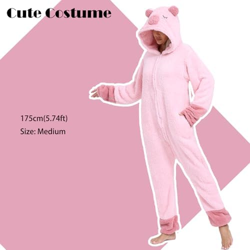 Adult Onesie Pajamas Animal One Piece Costume Halloween Cosplay for Women Men