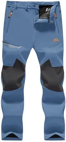 MAGCOMSEN Men's Snow Ski Winter Pants Waterproof Hiking Fleece Lined Pants