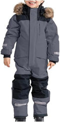 YRAETENM Snow Suit for Kids Boys Girls One Piece Snowsuit Girls and Boys Waterproof Insulated Winter Jumpsuit Coveralls