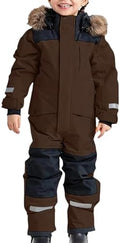 YRAETENM Snow Suit for Kids Boys Girls One Piece Snowsuit Girls and Boys Waterproof Insulated Winter Jumpsuit Coveralls