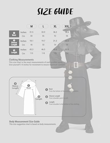 Spooktacular Creations Halloween Plague Doctor Costume for Kids 10 in 1 set