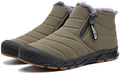Jakcuz Women Snow Boots Water-resistant Side Zipper