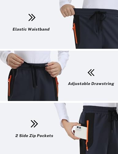 MoFiz Boys Snow Ski Pants Fleece Waterproof Winter Outdoor Hiking Pants