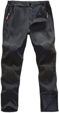 CNBQDD Men's Snow Ski Pants Waterproof Hiking Winter Fleece Lined Pants