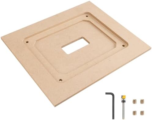 O'SKOOL Router Table Insert Plate Template Kit for 9-1/4" × 11-3/4" Plates