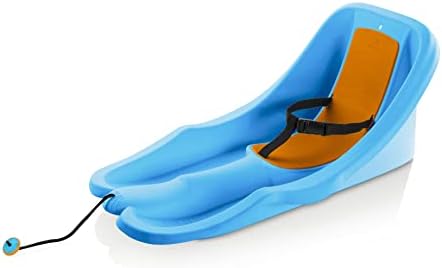 Gizmo Riders Baby Rider, Toddler Sled - 3-Point Harness, Anti-Slip Seat, Retractable Tow Strap, Durable Plastic, Ideal for 6 Months to 3 Years, Supports Up to 55 lbs, Winter Fun for Little Ones