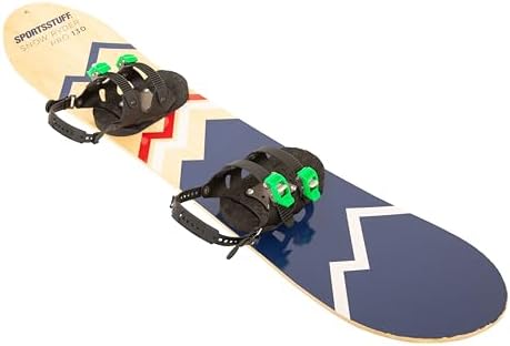 SportsStuff Snow Ryder Hardwood Snowboard, Beginner's Wood Snowboard, Multiple Sizes/Colors