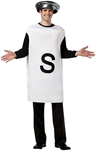 Rasta Imposta Salt and Pepper Couples Costume Party Condiment Funny Food Costumes, Mens and Womens, Adult One Size