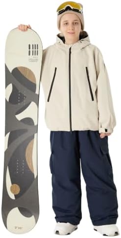 GSOU SNOW Kids Snow Pants Girls Boys Baggy Snowboard Pants Insulated