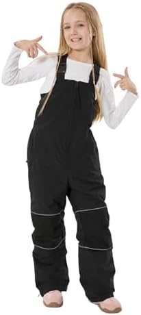 GSOU SNOW Kids Snow Bibs Girls Boys Snow Pants Ski Bibs Overalls(3-16Years)