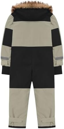 YRAETENM Snow Suit for Kids Boys Girls One Piece Snowsuit Girls and Boys Waterproof Insulated Winter Jumpsuit Coveralls