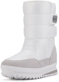 DADAWEN Women's Waterproof Frosty Snow Boot