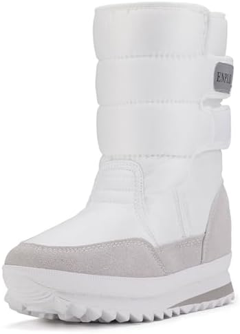 DADAWEN Women's Waterproof Frosty Snow Boot