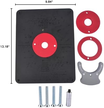 PRS4038 Precision Router Table Insert Plate with Level-Loc Rings (Undrilled)